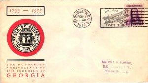 726 James Oglethorpe - Linprint Cachet