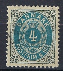 Denmark 42 Used 1896 issue (mm1049)