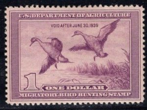 MOMEN: US STAMPS # RW5 DUCK MINT OG H VF $200 LOT #86590-5