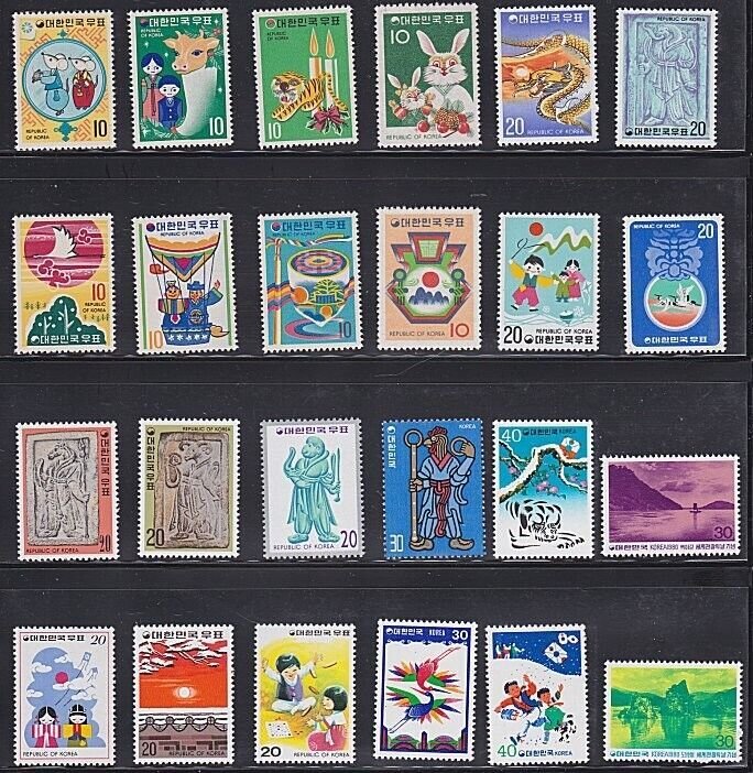 KOREA 1970s selection of commems MNH.......................................A7220