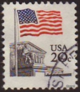 USA 1981 Sc#1894, SG#1923 20c Flag Over Court USED.