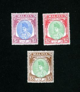 Perlis Stamps # 19-21 VF OG LH Set of 3 Scott Value $100.00