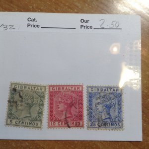 Gibraltar  # 29-30/32  Used