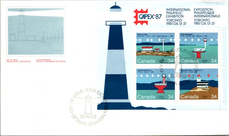 Canada, Worldwide First Day Cover, Lighthouses