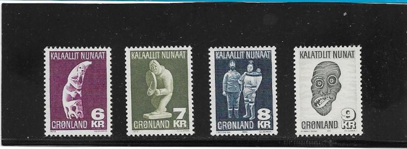 Greenland  Scott#  102-5  MNH