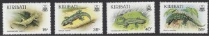 Kiribati #480-83 MNH set, lizards, issued 1986