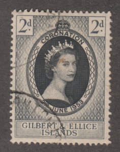 Gilbert & Ellice Islands 60 Coronation Issue 1953