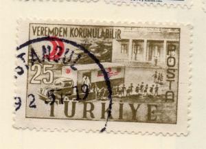 Turkey 1957 Early Issue Fine Used 25k. 093544