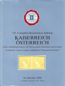 Kaiserreich, Austria, Classics, Corinphila, Zurich, Sale 155, Oct. 16, 2008 