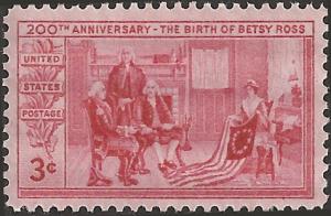 # 1004 MINT NEVER HINGED BETSY ROSS