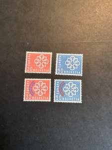 Switzerland Stamp #374-7 never hinged