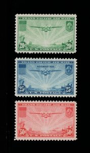 GENUINE SCOTT #C20 C21 C22 F-VF SET OF 3 STAMPS MINT OG NH AIR MAIL ISSUE #15732