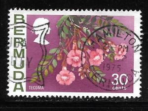 Bermuda 267: 30c Tecoma, used, VF