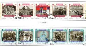 Isle of Man  Sc 1108-9 2005 Time to Remember stamp set used