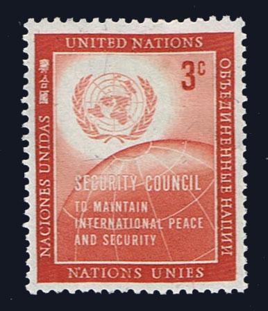 U.N. - 1957 - Scott # 55 - MLH