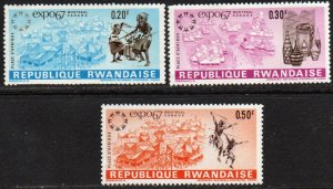 Rwanda Sc #225-227 Mint Hinged