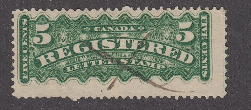Canada B.O.B. F2 Used Registration Stamp