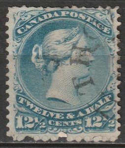 Canada 1868 Sc 28 used Thorold (?) CDS