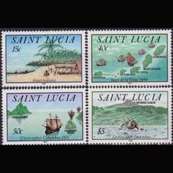 ST.LUCIA 1992 - Scott# 993-6 New World Set of 4 NH