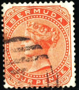 BERMUDA - SC #17 - USED - 1880 - Item BERMUDA023