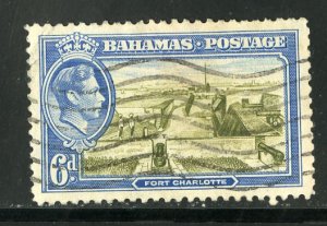 BAHAMAS 107 USED SCV $1.25 BIN $.60 FORT CHARLOTTE