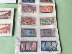 French Colonies stuck on paper  Ref 51912