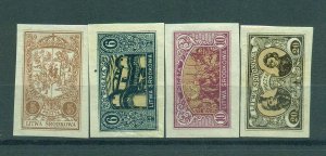 Central Lithuania sc# 32-42 imperf mh cat value $5.30