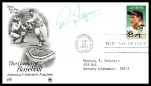 1989 Lou Gehrig The Iron Horse Sc 2417 Colorano FDC signed Larry Sutton (1N