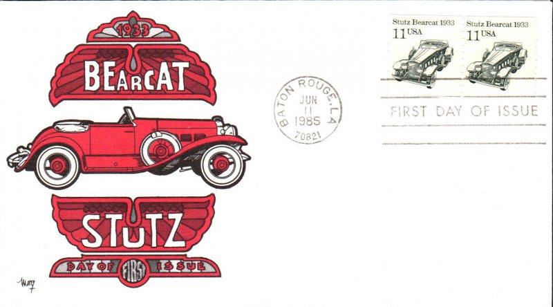 #2131 Stutz Bearcat 1933 Marg FDC