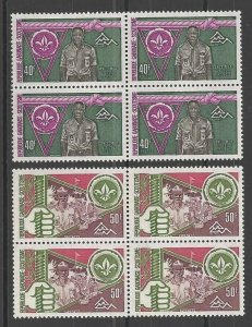 1975 Gabon Boy Scouts World Jamboree Norway blocks