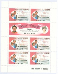 St. Vincent #629-30  Souvenir Sheet