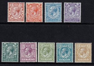 Great Britain 1924 -  King George V , M-VF-LH group # 189-200