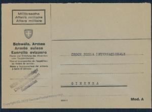 Switzerland WWII Internee Camp Dagmersollen Feldpost Cover 53870