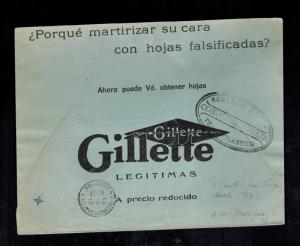 1932 Paraguay Graf Zeppelin Cover to Berlin Germany LZ 127 Gillette Advertising