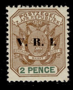 SOUTH AFRICA - Transvaal QV SG228, 2d brown and green, NH MINT.