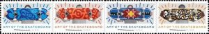 US 5763-5766 5766b Art of the Skateboard forever strip (4 stamps) MNH 2023 Apr 1 