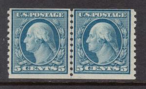 USA #496 NH Mint Line Pair