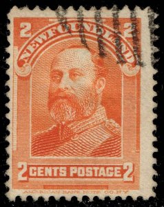 Newfoundland #82 Edward VII as Prince of Wales; Used