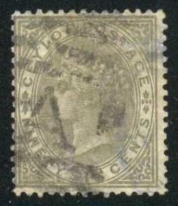 Ceylon #73 Queen Victoria, used (30.00)