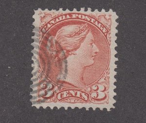Canada #37 Used Small Queen 7-Ring Cancel
