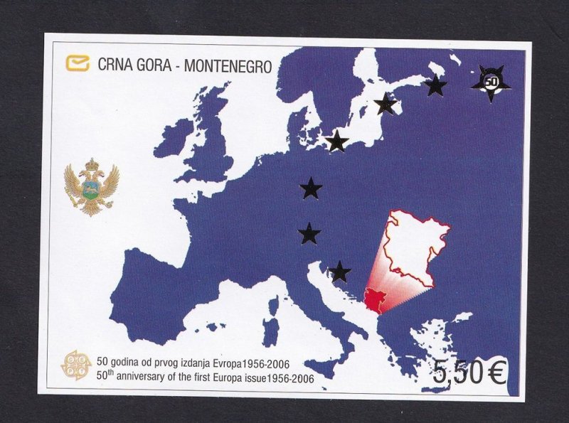 Montenegro   #130   MNH  2006  imperf  Europa stamps 50th anniversary