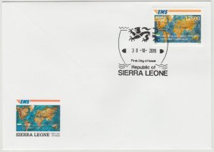 2019 Joint Issue EMS 20 years Sierra Leone FDC First Day Cover stamp