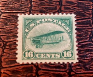 KAPPYSTAMPS UNITED STATES #C2 1918 16c JENNY AIRMAIL MINT VERY FINE HINGED  H314