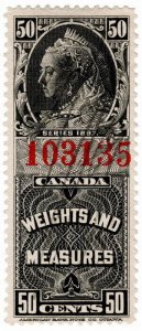 (I.B) Canada Revenue : Weights & Measures 50c