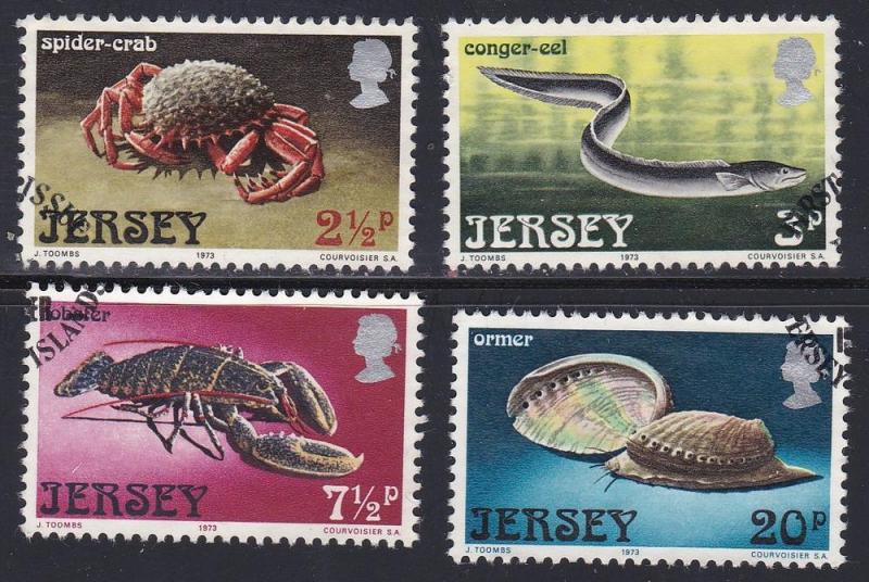 Jersey # 91-94, Crab, Lobster, Eel, Used,