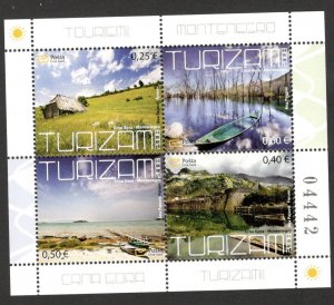 MONTENEGRO - MNH BLOCK ( NO CARD) - TOURISM - NATURE  - 2008.