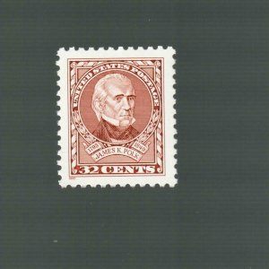 2587 James K. Polk  Single  MNH