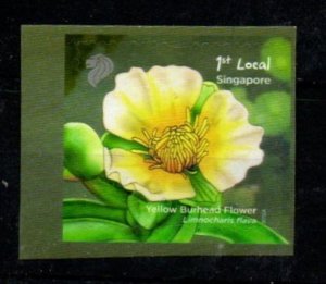 SINGAPORE SG1979b 2011 YELLOW BUTTERHEAD FLOWER SELF ADHESIVE MNH