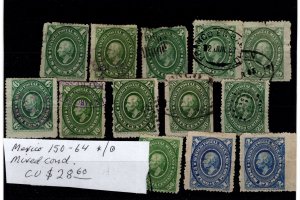 Mexico #150-164 MH/Used - Stamp - CAT VALUE $28.60