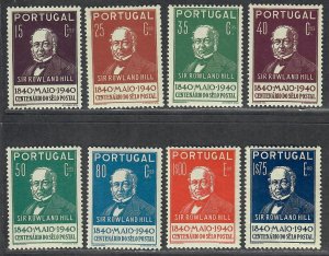 $Portugal Sc#595-602 M/H/VF, complete set, Cv. $46.25